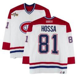 Marcel Hossa Montreal Canadiens Fashion7 Authentic Game-Used #81 White CCM Jersey from the 2003 NHL YoungStars Game