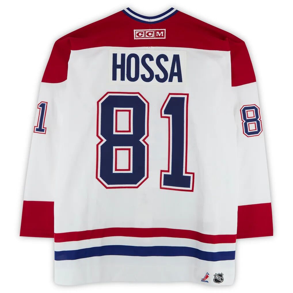 Marcel Hossa Montreal Canadiens Fashion7 Authentic Game-Used #81 White CCM Jersey from the 2003 NHL YoungStars Game
