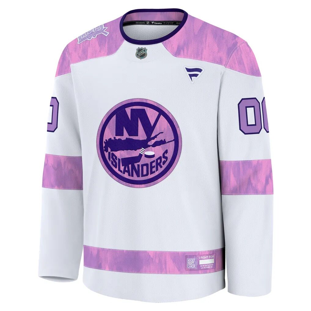 New York Islanders Fashion7 2024 Hockey Fights Cancer Custom Practice Jersey