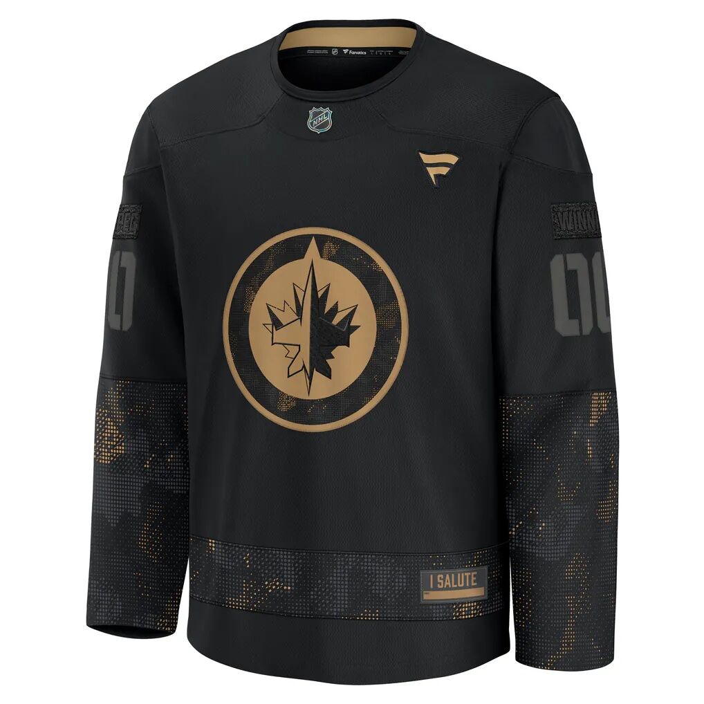 Winnipeg Jets Fashion7 2024 Military Appreciation Custom Practice Jersey