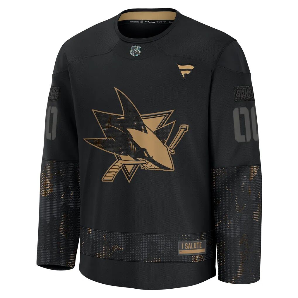 San Jose Sharks Fashion7 2024 Military Appreciation Custom Practice Jersey