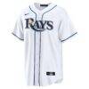 Junior Caminero Tampa Bay Rays Nike Home Replica Jersey - White - Side View