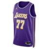 Luka Dončić Los Angeles Lakers Jordan Brand Unisex Swingman Jersey - Purple - Side View