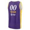 Los Angeles Sparks Fashion7 Youth Explorer Edition Fast Break Replica Custom Jersey - Purple - Detail View