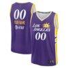 Los Angeles Sparks Fashion7 Youth Explorer Edition Fast Break Replica Custom Jersey - Purple - Front View