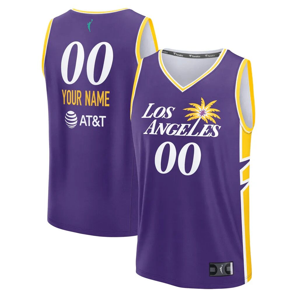 Los Angeles Sparks Fashion7 Youth Explorer Edition Fast Break Replica Custom Jersey