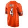 D'Andre Swift Chicago Bears Nike Alternate Game Jersey - Orange - Alt2