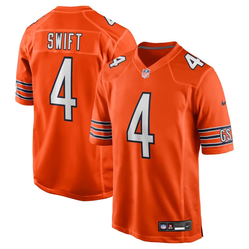 D'Andre Swift Chicago Bears Nike Alternate Game Jersey