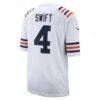 D'Andre Swift Chicago Bears Nike Alternate Game Jersey - White - Detail View