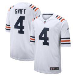 D'Andre Swift Chicago Bears Nike Alternate Game Jersey - White - Front View