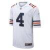 D'Andre Swift Chicago Bears Nike Alternate Game Jersey - White - Side View