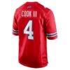 James Cook III Buffalo Bills Nike Alternate Game Jersey - Red - Detail View