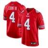 James Cook III Buffalo Bills Nike Alternate Game Jersey - Red - Front View