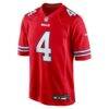 James Cook III Buffalo Bills Nike Alternate Game Jersey - Red - Side View