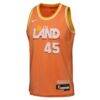 Donovan Mitchell Cleveland Cavaliers Nike Youth 2025/26 City Edition Swingman Jersey - Orange - Side View