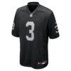 Taron Johnson Las Vegas Raiders Nike Team Game Jersey - Black - Alt1