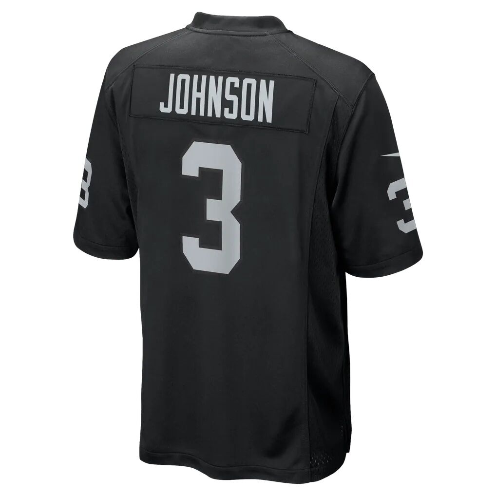 Taron Johnson Las Vegas Raiders Nike Team Game Jersey