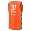 Tina Charles Connecticut Sun Fashion7 Youth Explorer Edition Fast Break Replica Jersey - Orange - Detail View