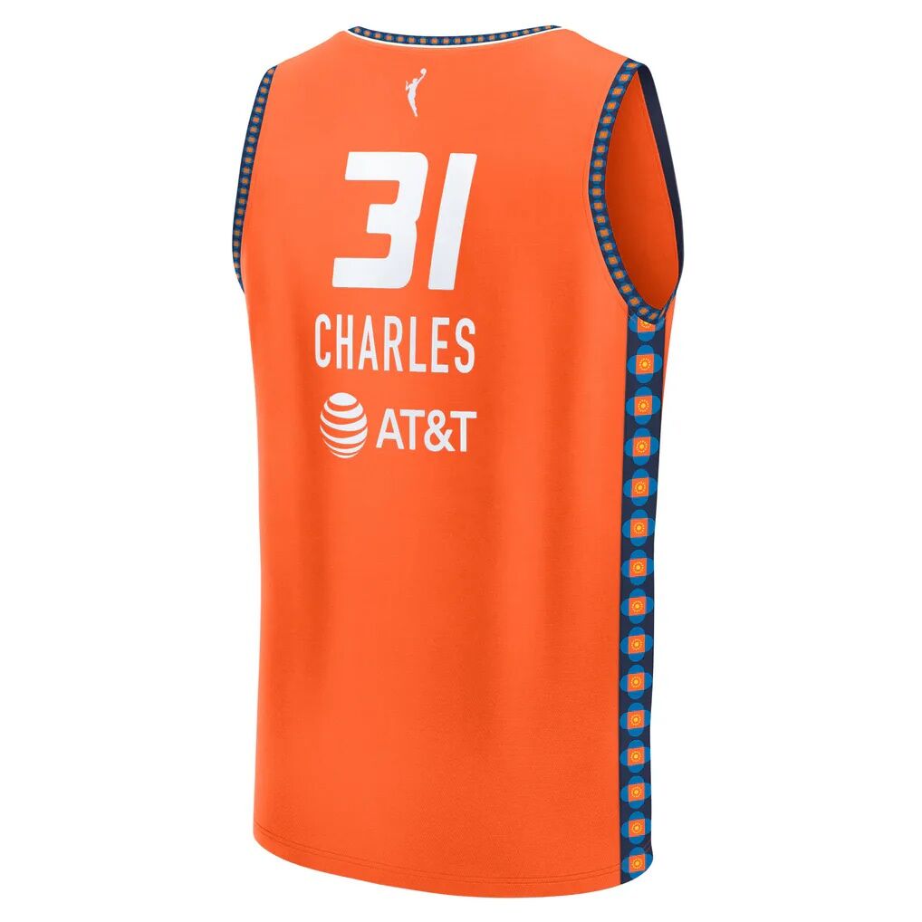 Tina Charles Connecticut Sun Fashion7 Youth Explorer Edition Fast Break Replica Jersey