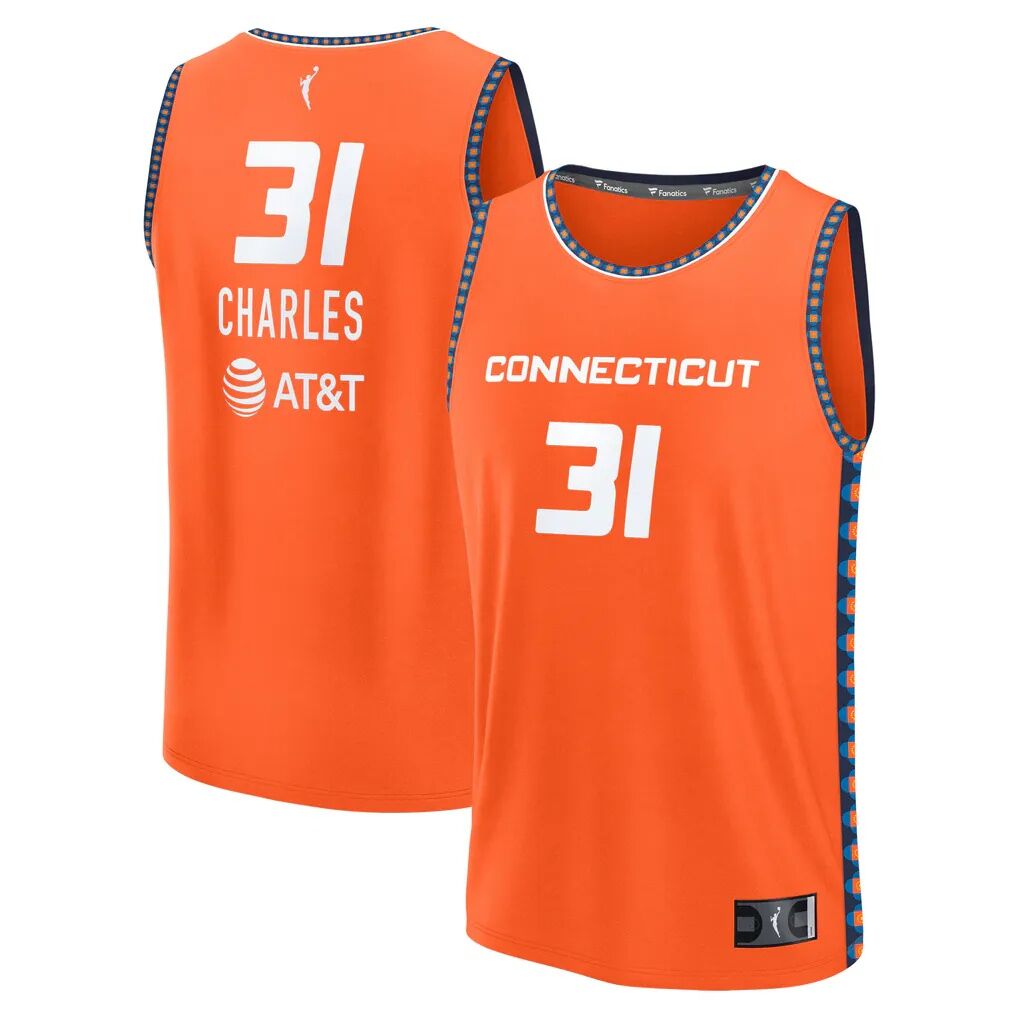 Tina Charles Connecticut Sun Fashion7 Youth Explorer Edition Fast Break Replica Jersey