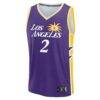 Rickea Jackson Los Angeles Sparks Fashion7 Youth Explorer Edition Fast Break Replica Jersey - Purple - Side View