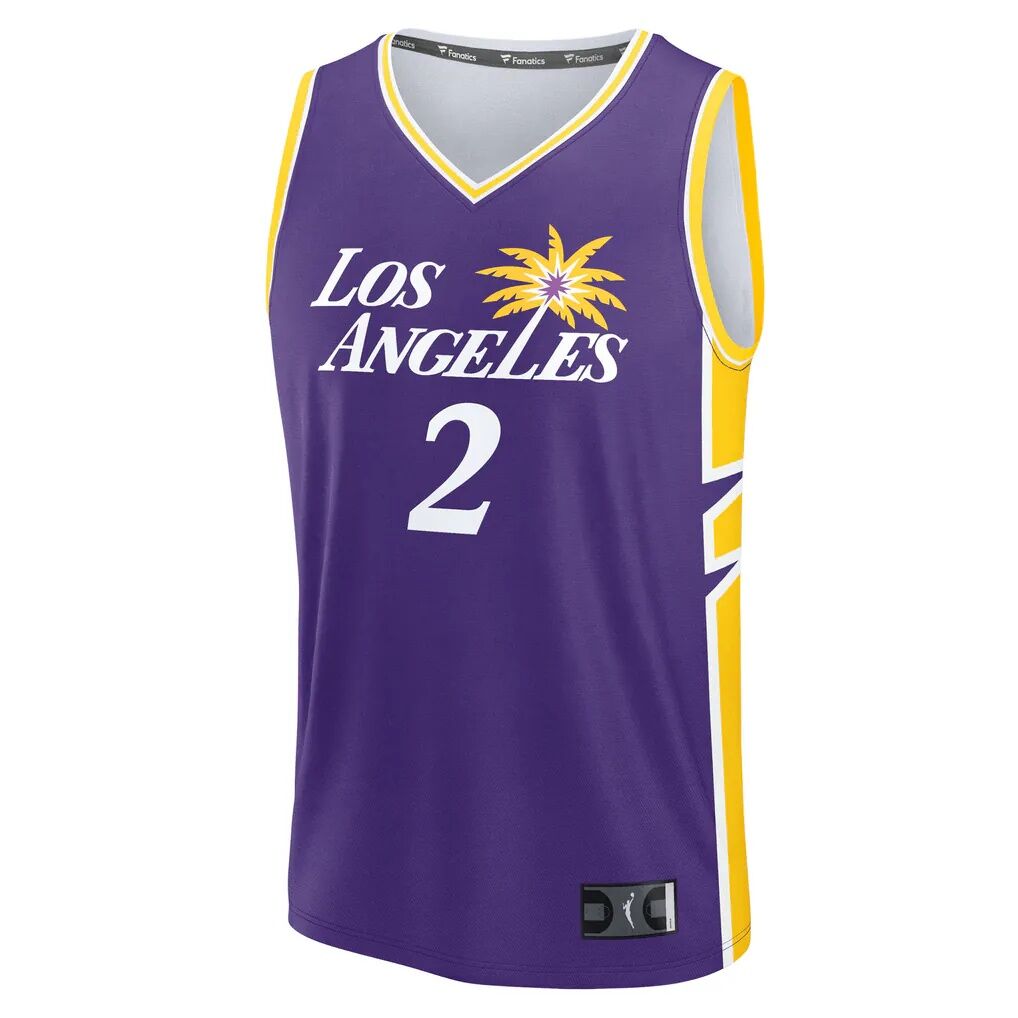 Rickea Jackson Los Angeles Sparks Fashion7 Youth Explorer Edition Fast Break Replica Jersey