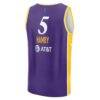 Dearica Hamby Los Angeles Sparks Fashion7 Youth Explorer Edition Fast Break Replica Jersey - Purple - Detail View