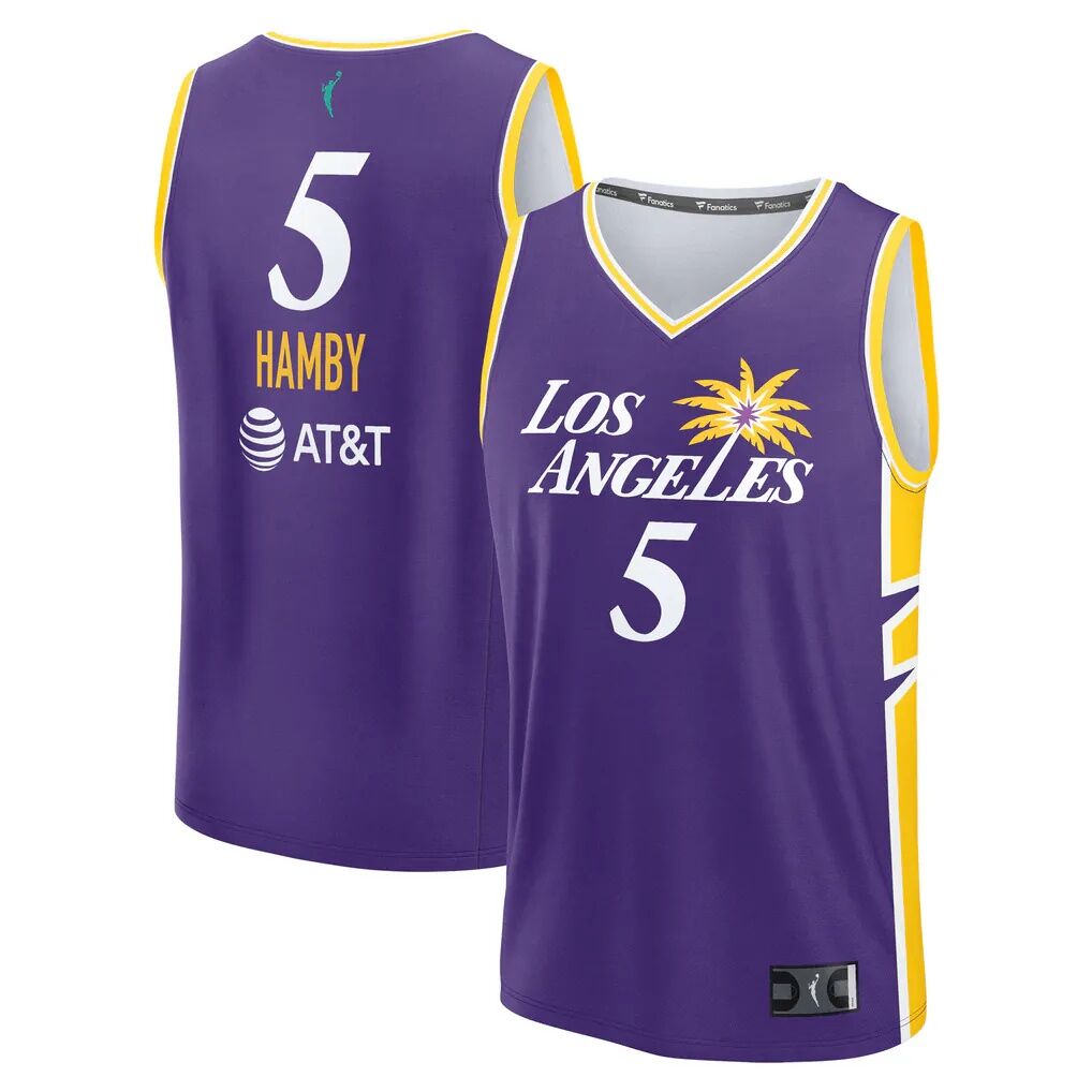 Dearica Hamby Los Angeles Sparks Fashion7 Youth Explorer Edition Fast Break Replica Jersey