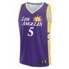 Dearica Hamby Los Angeles Sparks Fashion7 Youth Explorer Edition Fast Break Replica Jersey - Purple - Side View