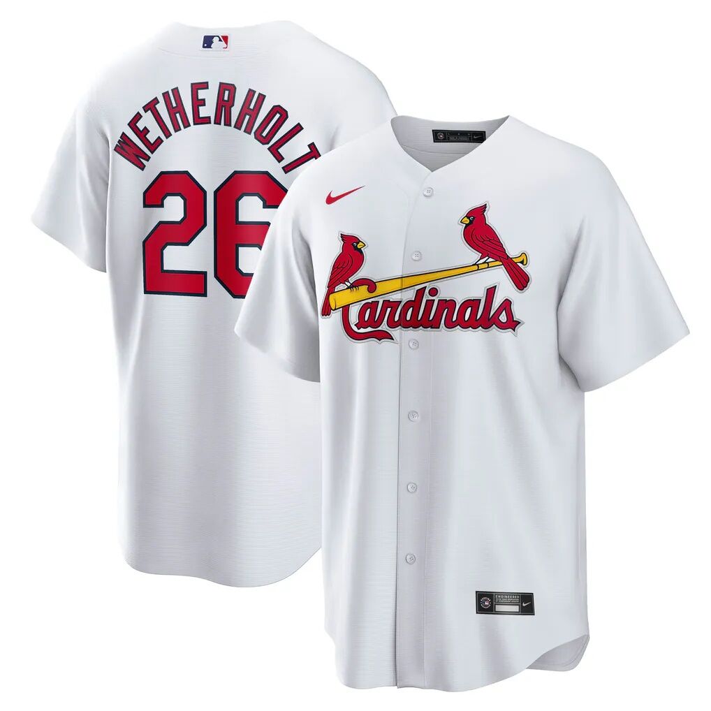 JJ Wetherholt St. Louis Cardinals Nike Home Replica Player Jersey
