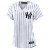 New York Yankees Nike Women's Home Stadium Replica Jersey - White - Side View