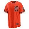 Detroit Tigers Nike Alternate Stadium Jersey - Orange - Side View