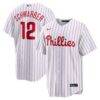 Kyle Schwarber Philadelphia Phillies Nike Home Replica Jersey - White - Front View