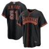 Jung Hoo Lee San Francisco Giants Nike Alternate Replica Jersey - Black - Front View