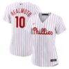 J.T. Realmuto Philadelphia Phillies Nike Women's Home Replica Jersey - White - Front View