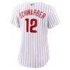 Kyle Schwarber Philadelphia Phillies Nike Women's Home Replica Jersey - White - Detail View