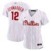 Kyle Schwarber Philadelphia Phillies Nike Women's Home Replica Jersey - White - Front View