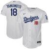 Yoshinobu Yamamoto Los Angeles Dodgers Nike Youth Home Stadium Jersey - White - Front View