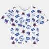 New York Rangers Outerstuff Infant Run Down Allover Print T-Shirt - White - Front View