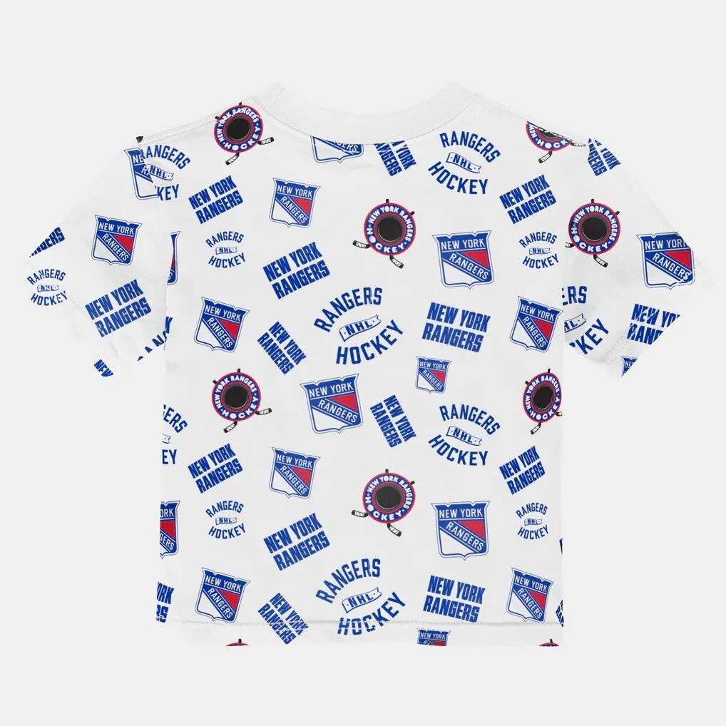 New York Rangers Outerstuff Infant Run Down Allover Print T-Shirt