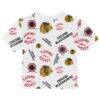 Chicago Blackhawks Outerstuff Infant Run Down Allover Print T-Shirt - White - Detail View