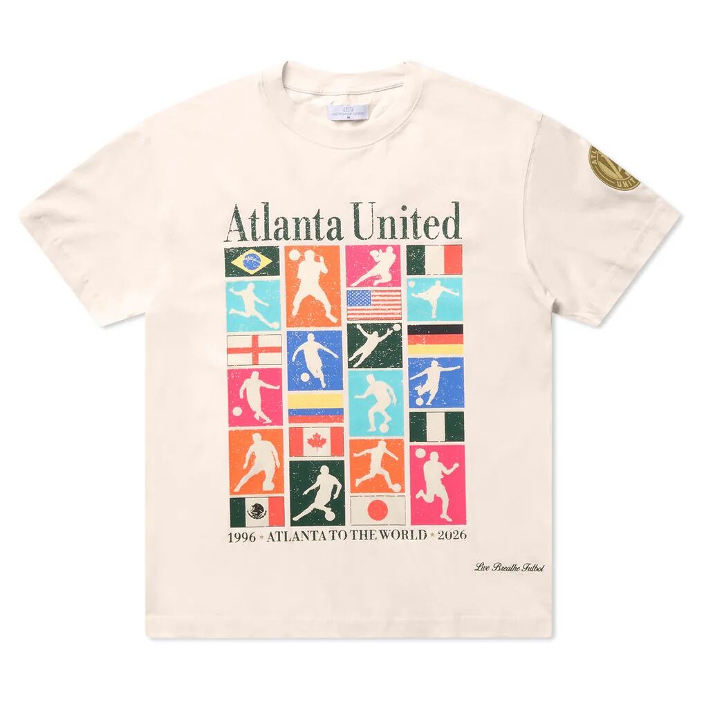 Atlanta United FC Live Breathe Futbol Unisex Spirit of 96 To the World T-Shirt - Natural