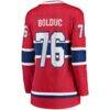 Zack Bolduc Montreal Canadiens Fashion7 Women's Home Breakaway Jersey - Red - Detail View