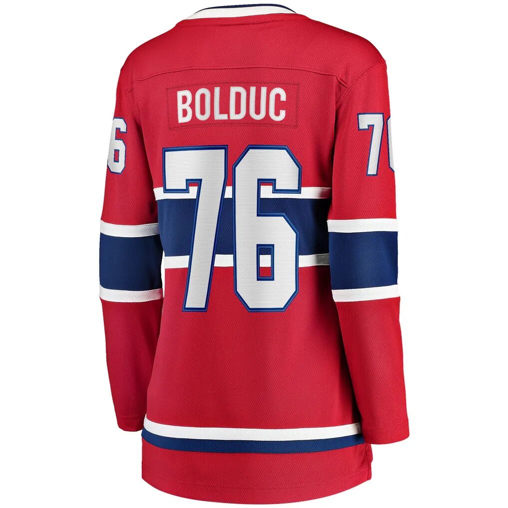 Zack Bolduc Montreal Canadiens Fashion7 Women's Home Breakaway Jersey
