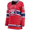 Zack Bolduc Montreal Canadiens Fashion7 Women's Home Breakaway Jersey - Red - Side View