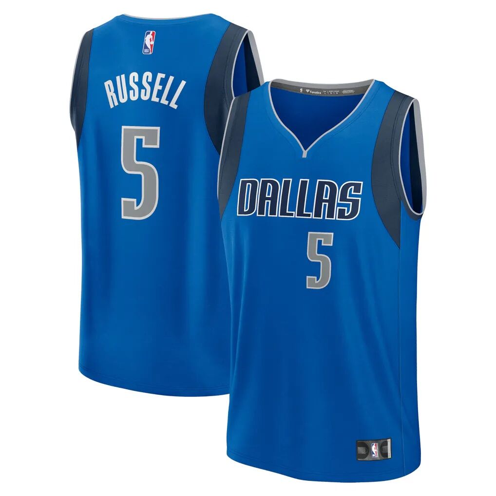 D'Angelo Russell Dallas Mavericks Fashion7 Youth Fast Break Replica Player Jersey - Icon Edition