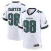 Jalen Carter Philadelphia Eagles Nike Game Jersey - White - Front View