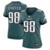 Jalen Carter Philadelphia Eagles Nike Women's Team Game Jersey - - Front View