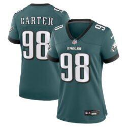 Jalen Carter Philadelphia Eagles Nike Women's Team Game Jersey - - Front View