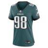 Jalen Carter Philadelphia Eagles Nike Women's Team Game Jersey - - Side View